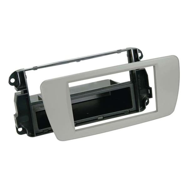 Adaptör för 2-DIN frontpanel med förvaringsfack Seat Ibiza 2008 &gt; Dublin grå