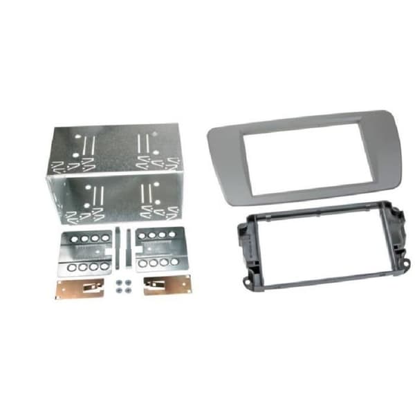 FACADE AUTORADIO DOUBLE DIN SEAT IBIZA 2008- GRIS CONEMARA AS2 AVEC Vide Poche FACADE AUTORADIO DOUBLE DIN SEAT IBIZA 2008- GRIS CONEMARA AS2 AVEC Vide Poche