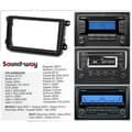 Miniatyrbild 2 av 3: 2 DIN Bilradio Fascia - Volkswagen - ISO Adapter - Fakra Support - Universal - Svart