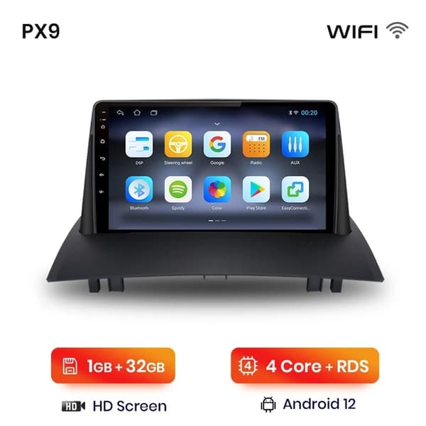 Autosoitin Multimedia Navigointi, Android, Carplay, WIFI 2GB-32GB A-2