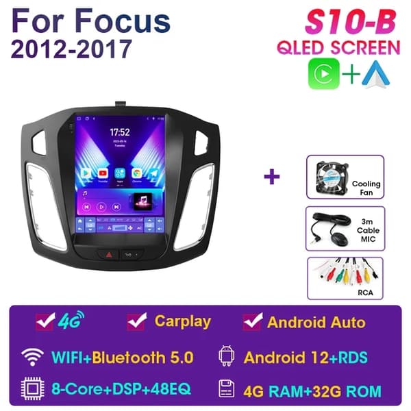Android Bil Stereo, Multimedie Video Afspiller, GPS Navigation, S10-A-MIC