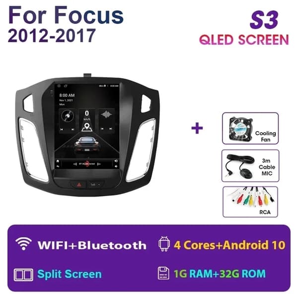 Android Bil Stereo, Multimedie Video Afspiller, GPS Navigation, S10-A-MIC