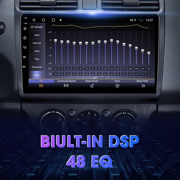 Suzuki Swift Android bil stereo, multimedie videoafspiller, GPS hovedenhed, T10-ADAS DVR