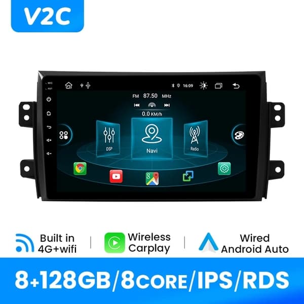 Carplay, Trådlös Anslutning, Multimediell GPS, V1 (4G 32G) OBD-kamera