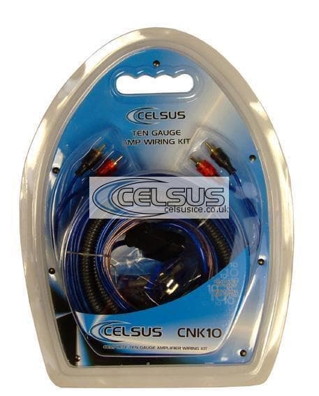 CELSUS CNK10 10 AWG 600W AMP/AMPLIFIER WIRING KIT TEN GAUGE POWER CABLE + FUSE