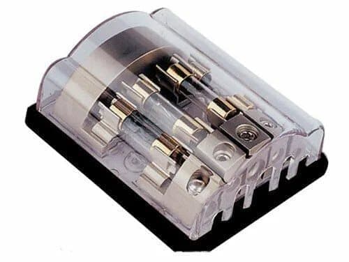 Vibe Car Audio FD4 4 Way Amplifier Amp AGU Fuse Fused Distribution Block Holder