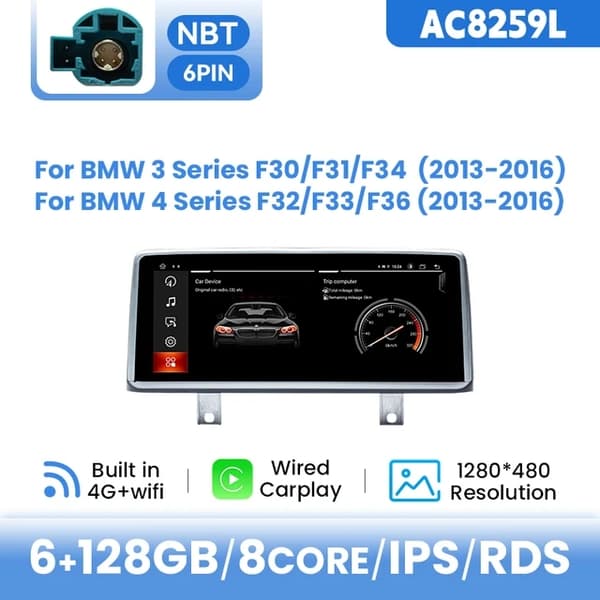 CarPlay Android 12, langaton yhteys, monimedia GPS, F20 WIFI-32G kamera