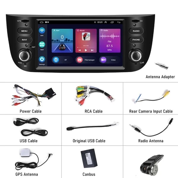 Bil DVD-afspiller, Android 11, Carplay-kompatibilitet, WIFI-forbindelse, med OBD