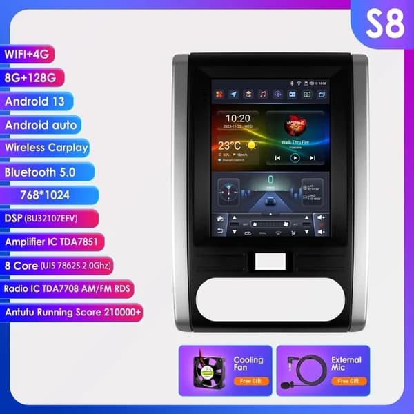 Bilradio, Android13, Multimedia RDS, S6