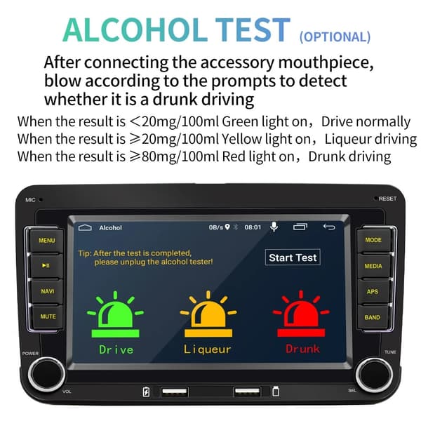 Auton stereo, Android 101, monimediasoitin, 2-32G Carplay