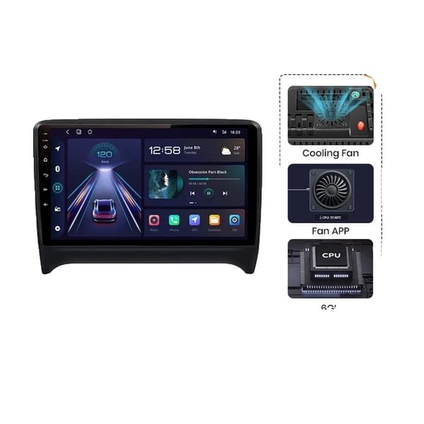 Autostereo, monimedia navigointi, Carplay integraatio, 4G-WIFI 6GB-128GB 4G-WIFI 6GB-128GB