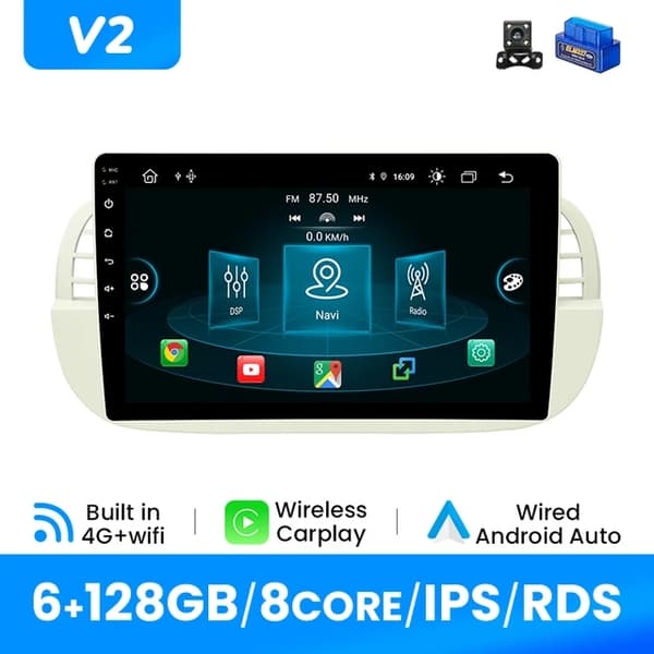 Carplay, langaton yhteys, GPS-navigointi, V1 (4GB 32GB)B