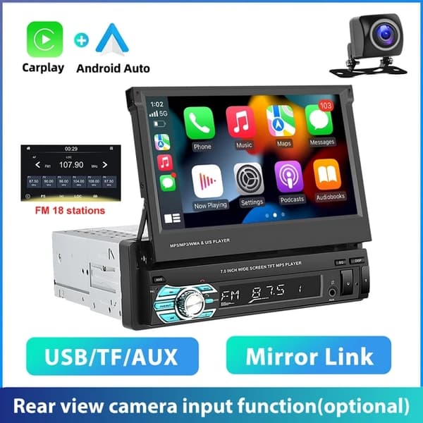 Autostereo, Android Carplay, Bluetooth-yhteys, Carplay-radion kanssa
