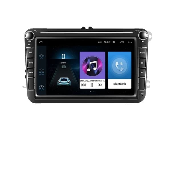 Bil GPS Radio, 8 tommer Touchscreen, Android Auto Kompatibilitet, 1-32GB Carply Cam