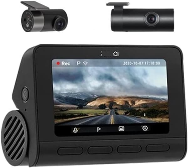 70mai Dash CAM A800S har en indbygget 140FOV i bil DVR A800S med 24-timers parkeringsovervågning med SD-kort 124 GB