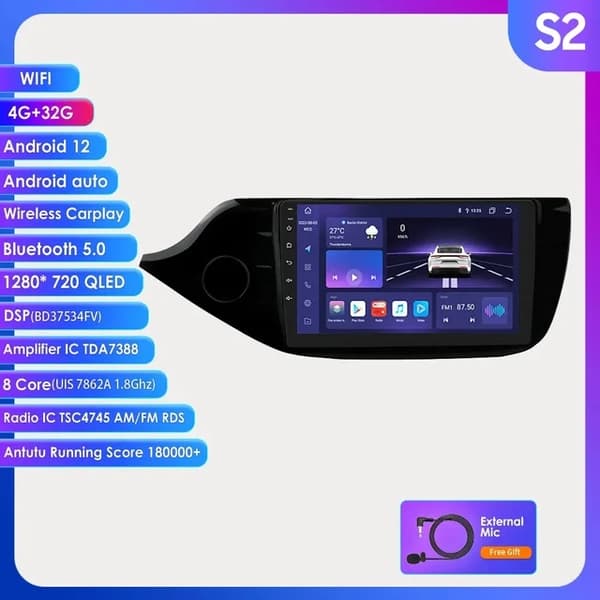 Android-autostereo, Carplay, GPS, S7