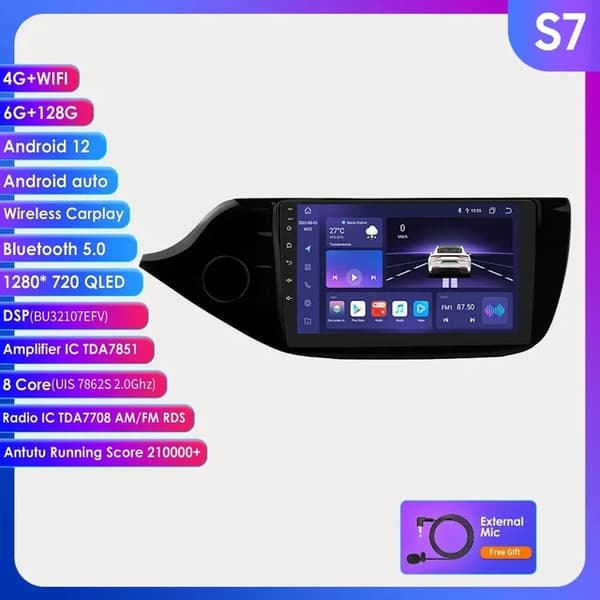 Android-autostereo, Carplay, GPS, S7