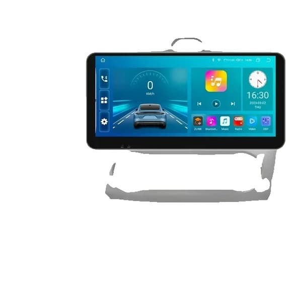 Ford Focus Mk2 Carplay -näyttö, Android 12, GPS-navigointi, Hopea S5