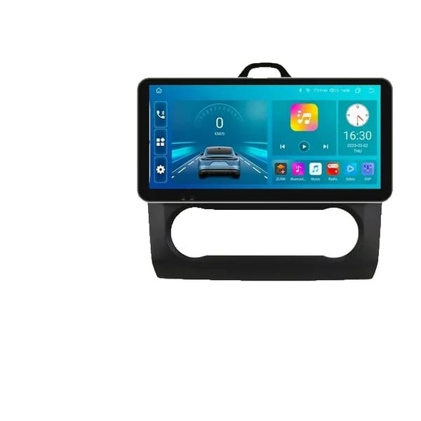 Ford Focus Mk2 Carplay -näyttö, Android 12, GPS-navigointi, Hopea S5