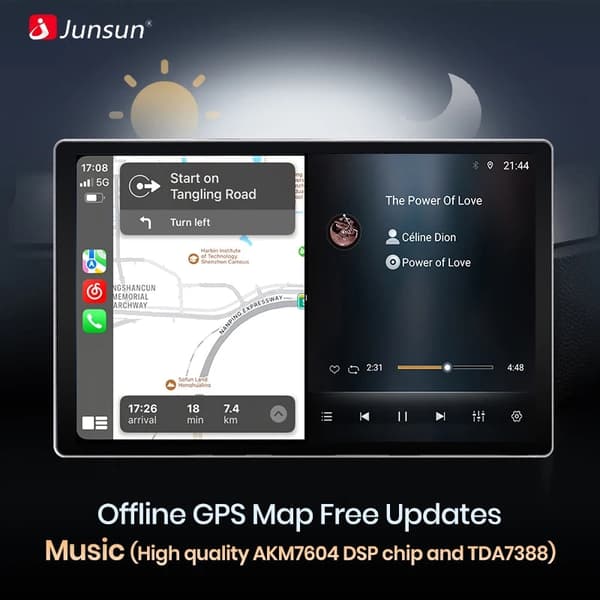 Autosoitin, langaton CarPlay, Android Auto, X7 PRO (6GB-128GB) - 11,5 tuumaa