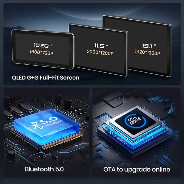 Autosoitin, langaton CarPlay, Android Auto, X7 PRO (6GB-128GB) - 11,5 tuumaa