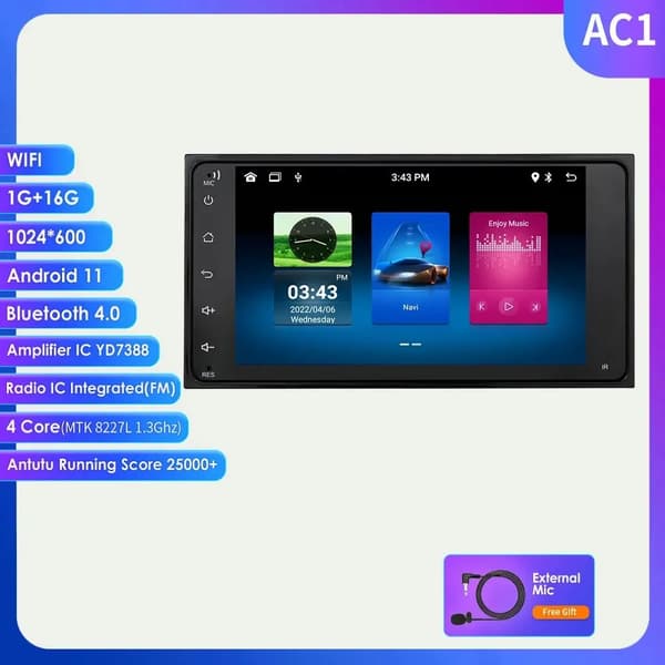 Autosoitin, yhteensopivuus kaikkien kanssa, Android-järjestelmä, HC1