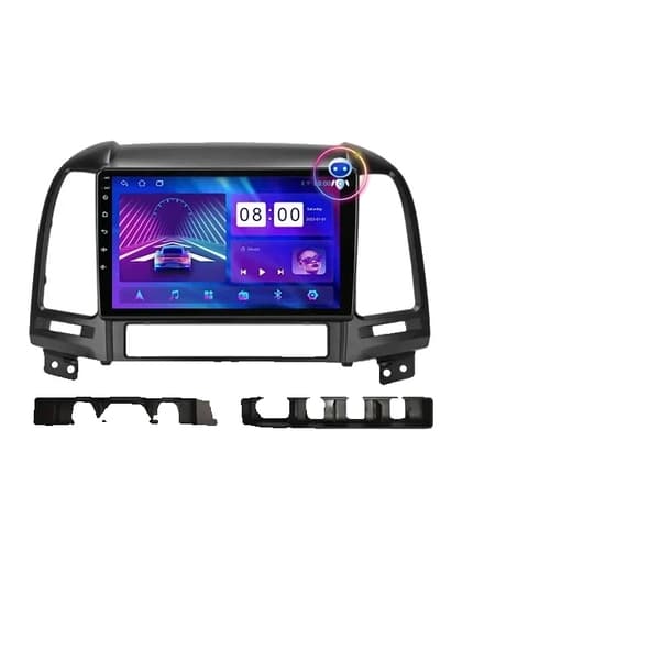 Hyundai Santa Fe 2 Android-autoradio, GPS-navigointi, monimediasoitin, T3L Max-MIC-3-FS T3L-Cam-32G DVR