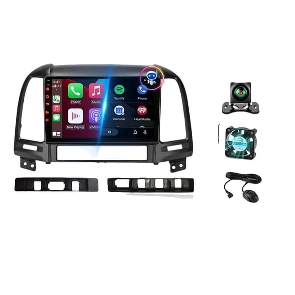Hyundai Santa Fe 2 Android Bilradio, GPS Navigation, Multimedie Videoafspiller, T3L Max-MIC-3-FS
