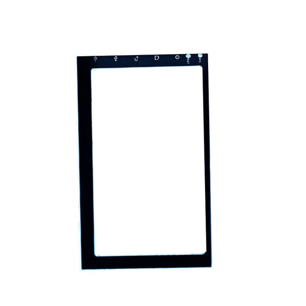 INF Hærdet glas Car Navigation Screen Protector med Carbon Fiber Black Border