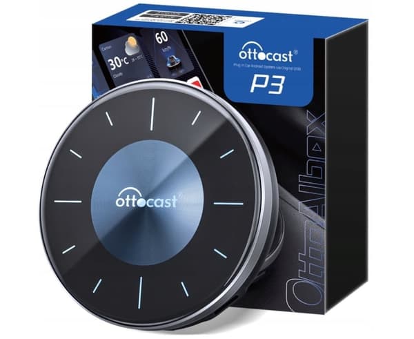 Ottocast P3 AI Box Trådlös CarPlay & Android Auto HDMI Dongle SIM 4G