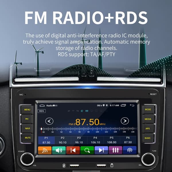 Bilradio, Android 11, GPS, , base 1-16GB