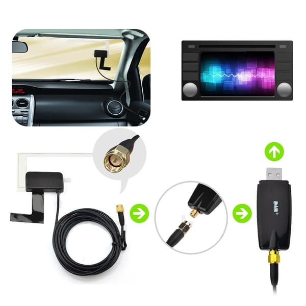 DAB+ Autovalvonta, Double Din -yhteensopivuus, 2,5" Näyttö, CD-muodon tuki