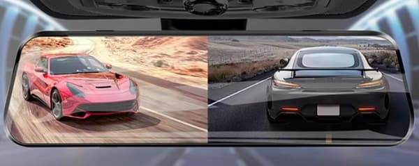 10" Dash Cam DVR 24 tunnin pysäköintitallennin laajakulma 1080PCamera-peruutuskamera. Täydellinen laitteistosarja + 64G SD-kortti