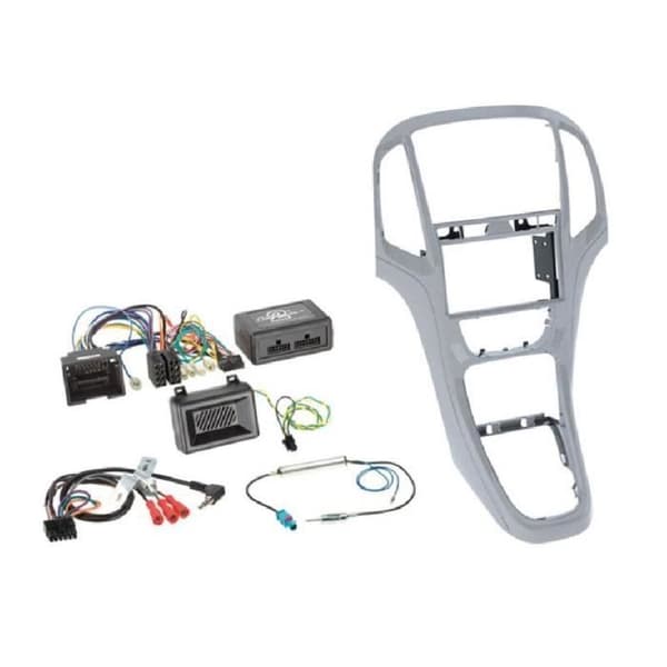Kit för installation av 2DIN bilradio - GENERISK - Opel Astra J - Platinagrå - Lätt installation