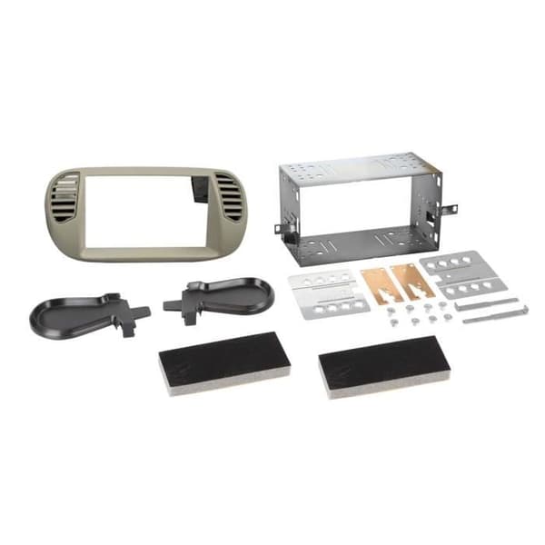 Framskiva 2-DIN Fiat 500 10/2007-07/2015 pärlgrå