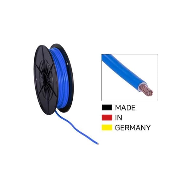 Strömkabel FLY 4.0mm² blå rulle 25 m