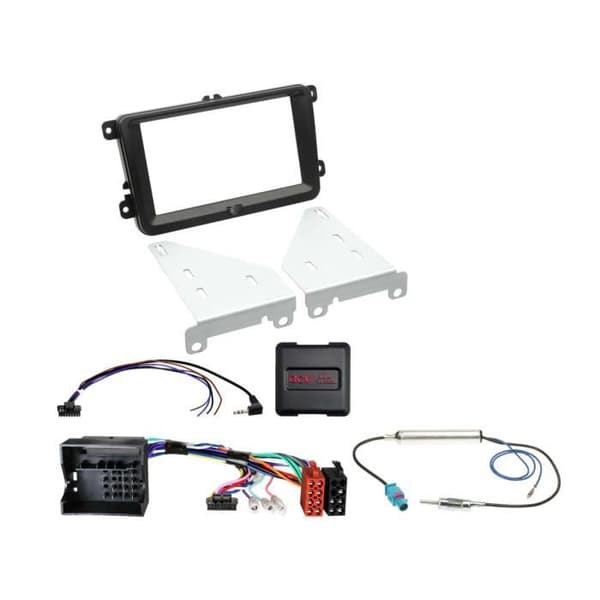 Kit 2-DIN - Seat/Skoda/VW - Svart - Installation av autoradio - Premiumkontakter - Universell nej