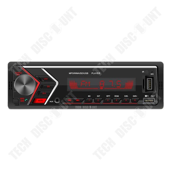 TD® Bilradio Bluetooth 12V Bil MP3-spelare Bluetooth Hands-Free Radio Bil Audio Center Modifiering