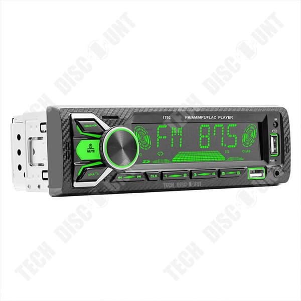 TD® Bluetooth bilradio enzons bilradio sju färgljus förlustfri musik MP3-spelare USB-plugin för bil