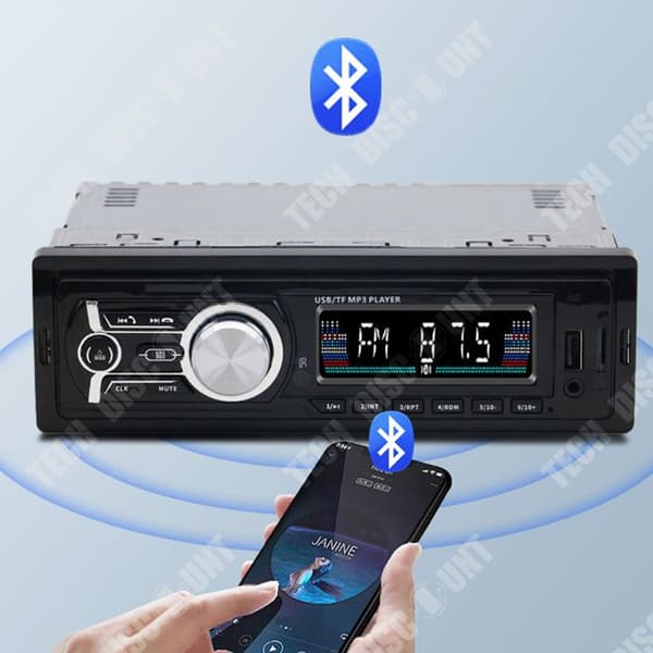 TD® Bluetooth bilradioförstärkare MP3 bilradioförstärkare Subwooferförstärkare FM Taxi bilradioförstärkare