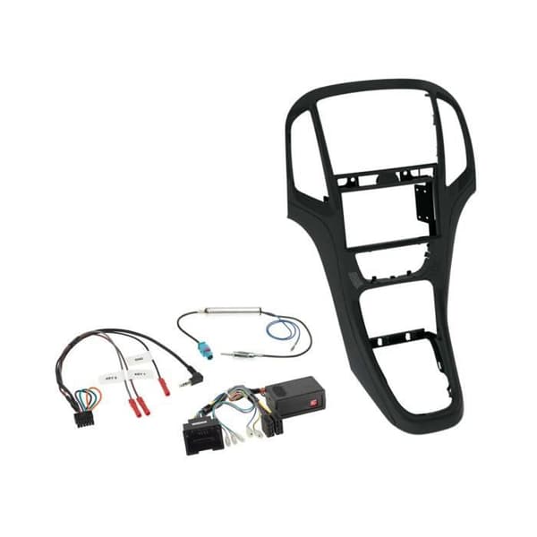 Kit 2-DIN Opel Astra J 2009-2018 svart pärlemor SWC/antenn