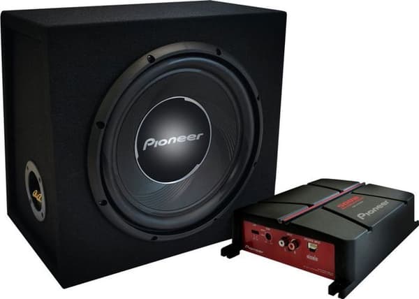 2-kanals bärbar förstärkare - Pioneer - GXT-3730B-SET - 500W - 30 cm Subwoofer - Lågpassfilter