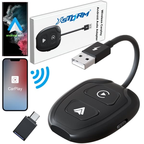 2-IN-1 LANGATON ANDROID AUTO & CARPLAY IPHONE WIFI BT -SOVITIN XSTORM