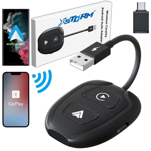 2-IN-1 LANGATON ANDROID AUTO & CARPLAY IPHONE WIFI BT -SOVITIN XSTORM
