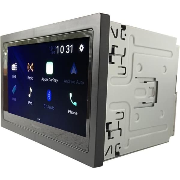 Bilradio - PIONEER - SPH-DA160DAB - 2 DIN - 6,8" kapacitiv fladskærm - USB - DAB+ - Bluetooth, CarPlay - Android Auto