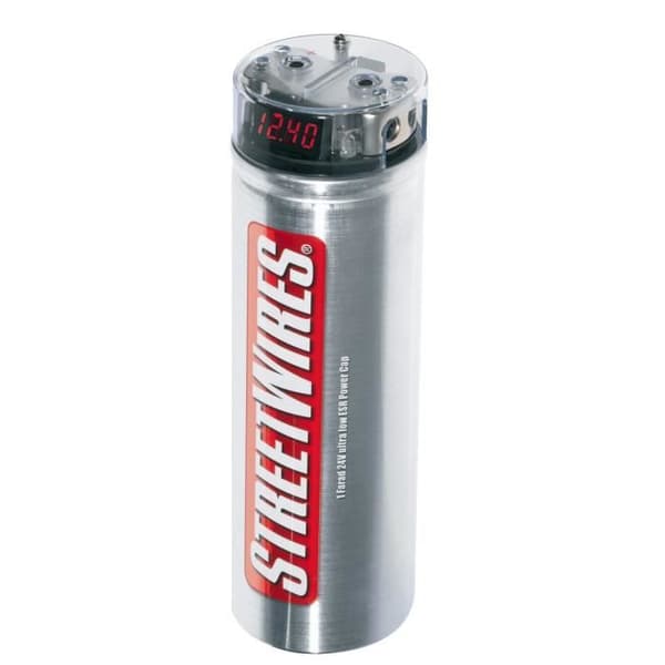 MTX ZNXC1F Kondensator Kapacitet 1 Farad 24V med meget lav ESR med voltmeter og fordeler 4x21mm²