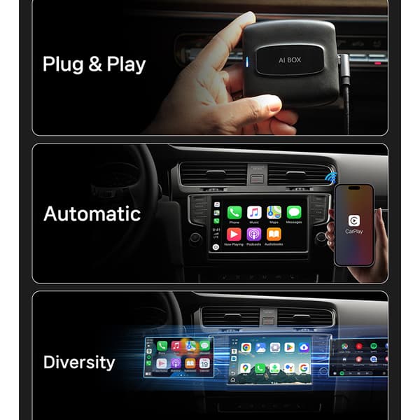 INF Langaton CarPlay - Android Auto -sovitin