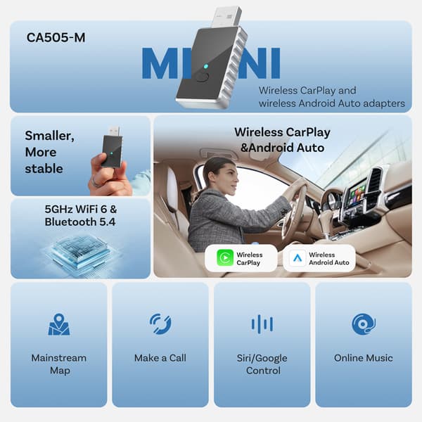 INF Trådlös CarPlay-adapter