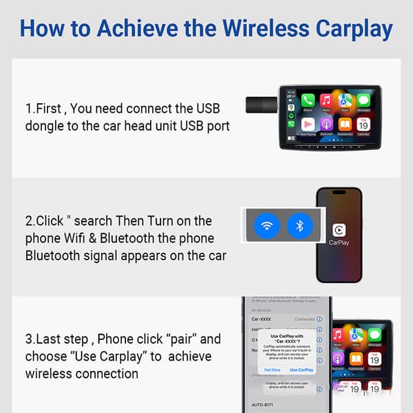 INF Trådløs CarPlay-adapter