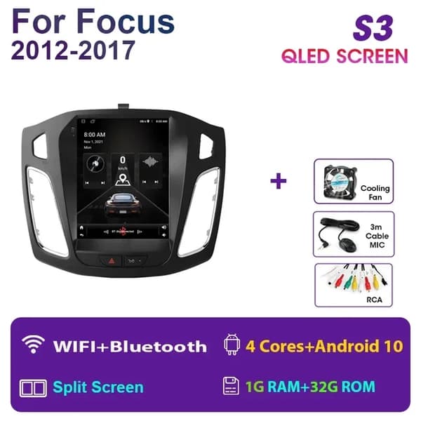 Android Bil Stereo, Multimedie Video Afspiller, GPS Navigation, S3-MIC